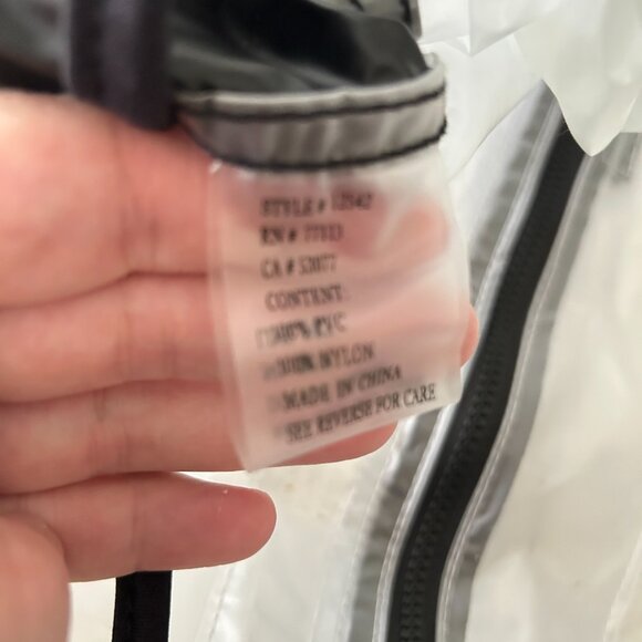 Fox Racing Clear PVC Rain Jacket Women’s XS Streetwear Festival Moto Style - Picture 6 of 7